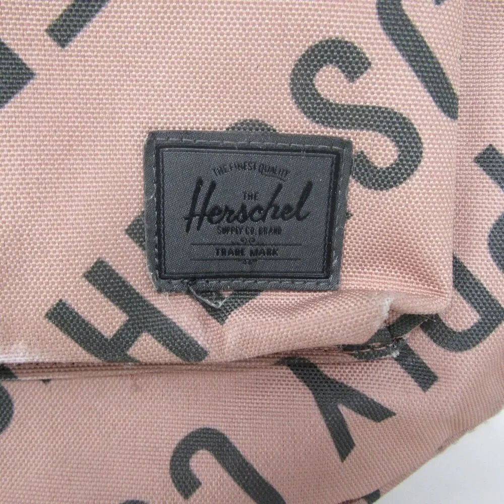 Herschel Supply Co. Nova Kids Backpack Pink Black Logo Print School Bag Travel
